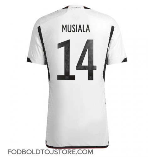 Tyskland Jamal Musiala #14 Hjemmebanetrøje VM 2022 Kortærmet